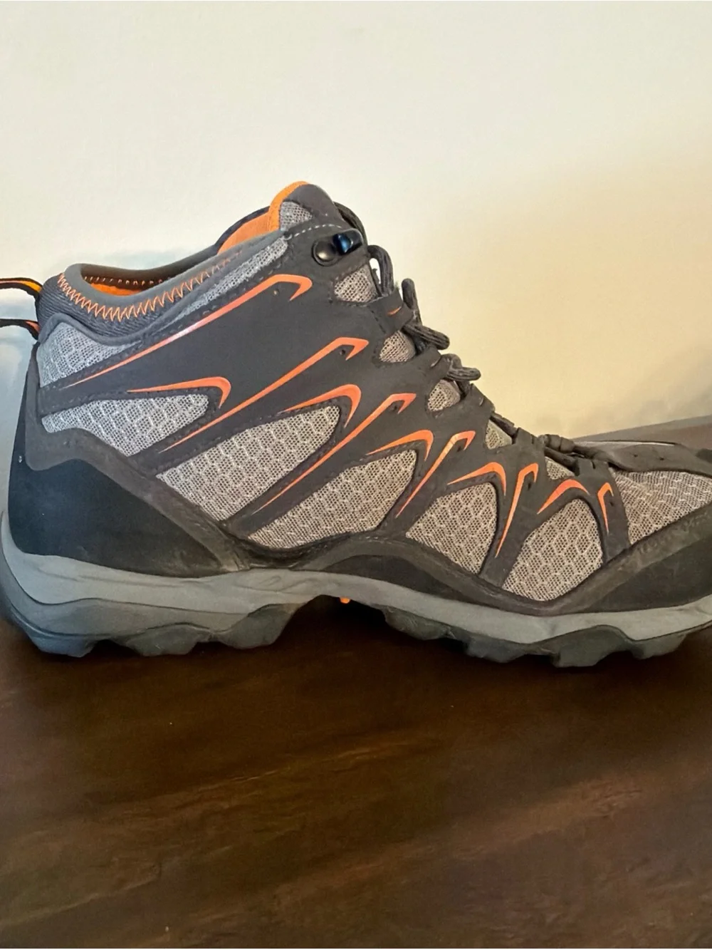 Oboz Scapegoat Mid Hiking Boots Men's 13 Gray Orange Trail Shoes